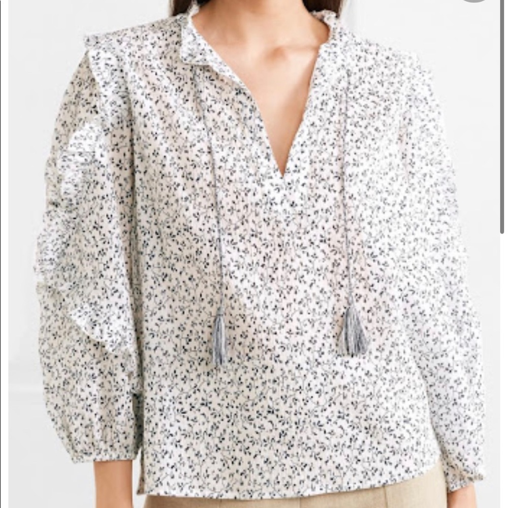 Ulla Johnson Long Sleeve Print Top